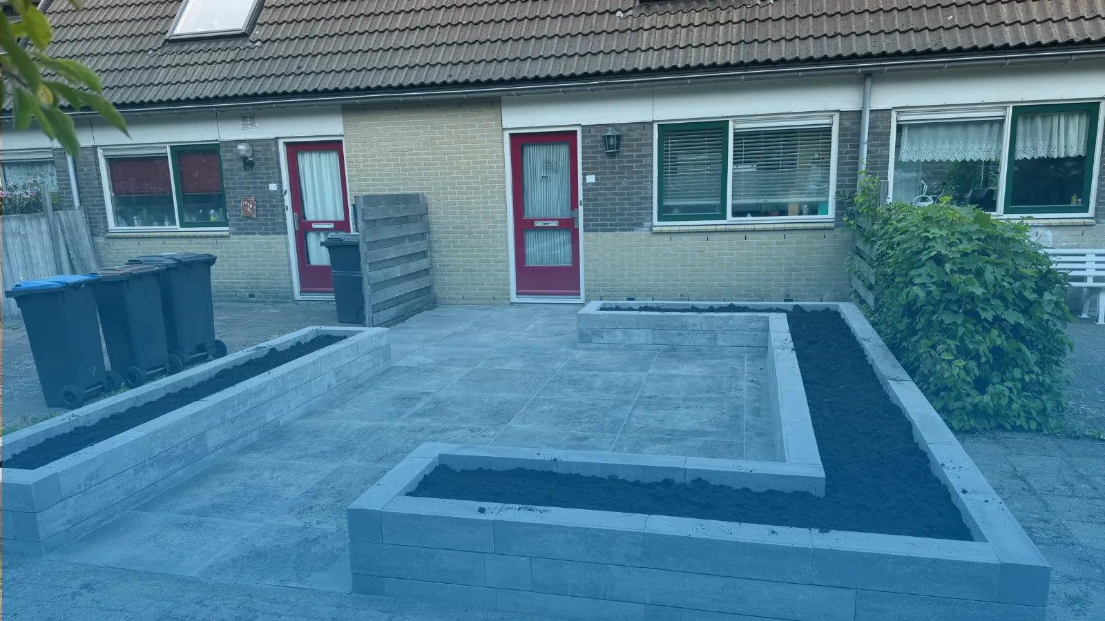 Keramische tegels en border